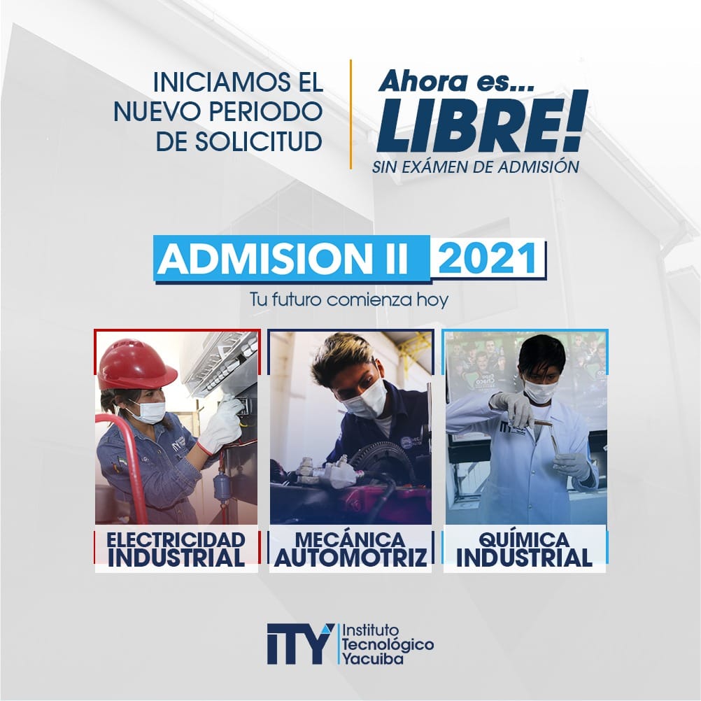 Aperturamos la segunda admisión de este año 2021 Aperturamos la segunda admisión de este año 2021