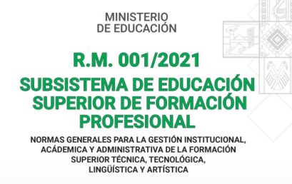 NORMAS GENERALES PARA LA GESTIÓN INSTITUCIONAL ACADÉMICA