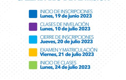 Calendario de Admisión