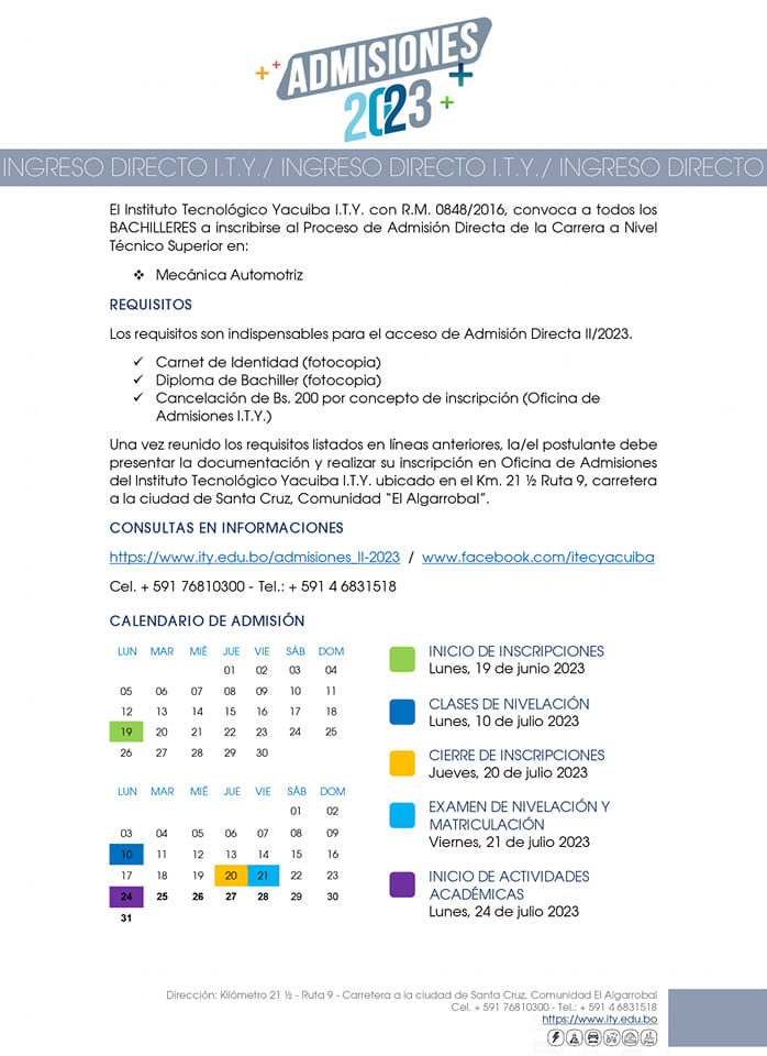 Admision II 2023 Admision II 2023