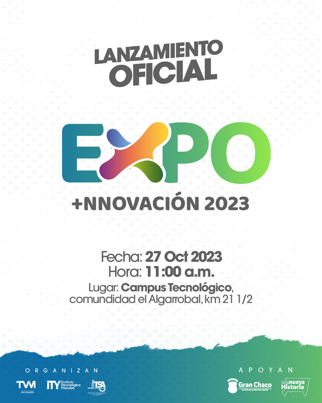 Con mucho entusiasmo anunciamos el Lanzamiento Oficial de la Expoi 2023.