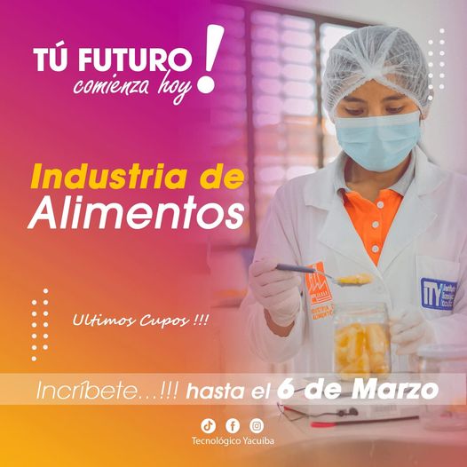 Estudia INDUSTRIA de ALIMENTOS Estudia INDUSTRIA de ALIMENTOS