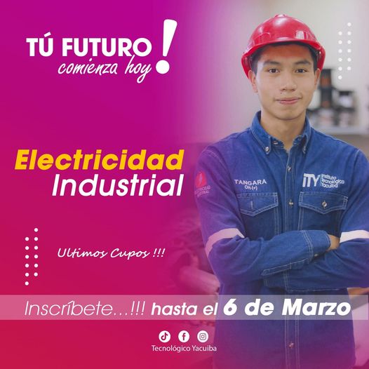 Estudia ELECTRICIDAD INDUSTRIAL Estudia ELECTRICIDAD INDUSTRIAL