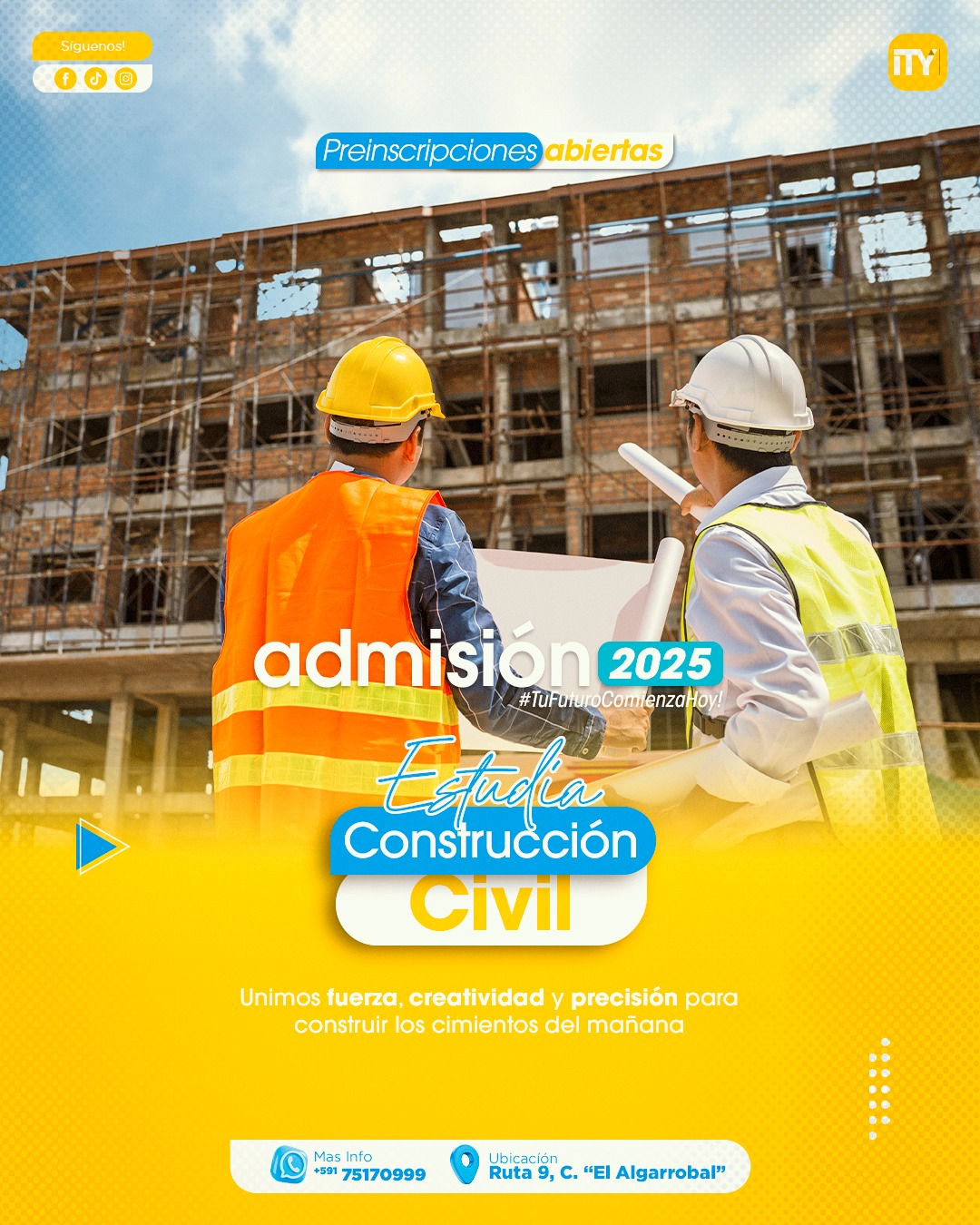 ¡NUEVA CARRERA EN CONSTRUCCIÓN CIVIL!