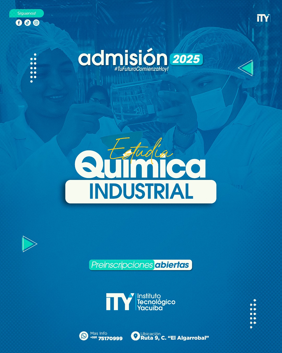 ¡Transforma tu futuro con Química Industrial! ¡Transforma tu futuro con Química Industrial!