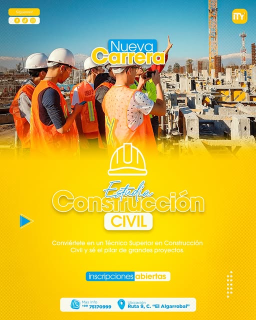 ¡Tu futuro comienza con 𝗖𝗼𝗻𝘀𝘁𝗿𝘂𝗰𝗰𝗶ó𝗻 𝗖𝗶𝘃𝗶𝗹!