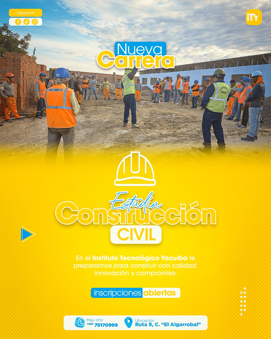 ¡Un nuevo camino se abre en el Instituto Tecnológico Yacuiba! ¡Un nuevo camino se abre en el Instituto Tecnológico Yacuiba!