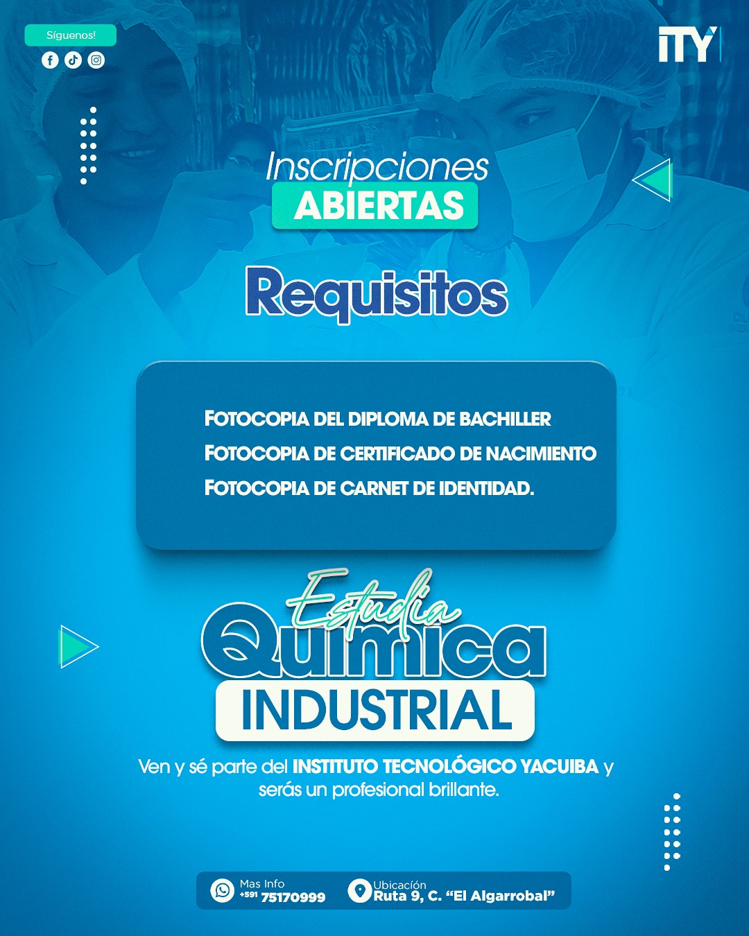 ¿𝗣𝗼𝗿 𝗾𝘂é 𝗲𝘀𝘁𝘂𝗱𝗶𝗮𝗿 𝗤𝘂í𝗺𝗶𝗰𝗮 𝗜𝗻𝗱𝘂𝘀𝘁𝗿𝗶𝗮𝗹?